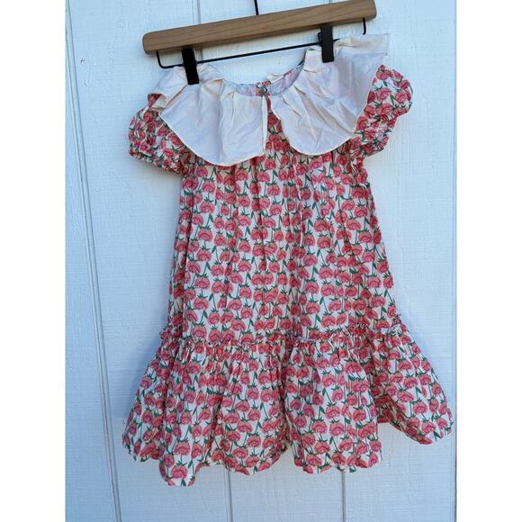 Milibam Korean Floral Dress, Large Collar, Size 120‎ (5T) - Picture 1 of 6